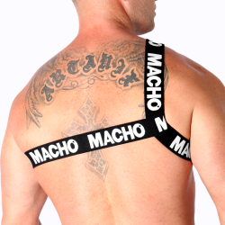 Macho - Harnais Romain Blanc S/M